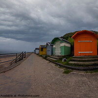 Buy canvas prints of 360 panorama of Cromer beach huts by Chris Yaxley