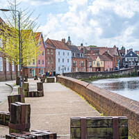 Buy canvas prints of Quayside and the River Wensum, Norwich by Chris Yaxley