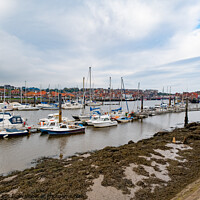 Buy canvas prints of Boats in Whitby Marina by Chris Yaxley