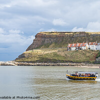 Buy canvas prints of Pleasure boat in Whitby Harbour by Chris Yaxley