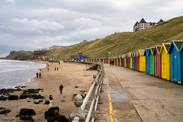 A view along Whitby promenade, North Yorkshire Coast Picture Board by Chris Yaxley