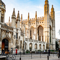 Buy canvas prints of The exterior of King’s College, Cambridge by Chris Yaxley