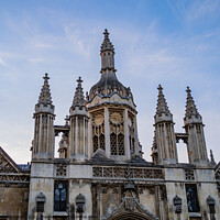 Buy canvas prints of The exterior of King’s College entrance, Cambridge by Chris Yaxley