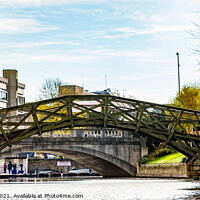 Buy canvas prints of Mathematical Bridge over the River Cam, Cambridge by Chris Yaxley