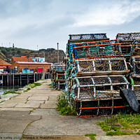 Buy canvas prints of Fishing gear on Tate Hill Pier, Whitby by Chris Yaxley