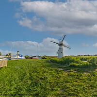 Buy canvas prints of A full 360 panorama of Thurne Mouth, Norfolk Broads by Chris Yaxley