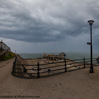 Buy canvas prints of 360 panorama of Cromer seafront and pier on the North Norfolk Coast by Chris Yaxley