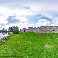 Buy canvas prints of 360 panorama of Baconsthorpe Castle, Norfolk by Chris Yaxley