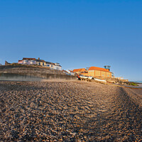 Buy canvas prints of 360 panorama of Sheringham beach, North Norfolk coast by Chris Yaxley