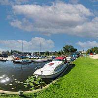 Buy canvas prints of 360 panorama from the bank of the River Bure, Horning by Chris Yaxley