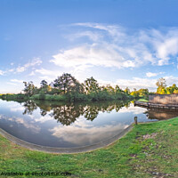 Buy canvas prints of 360 panorama from the bank of the River Ant, Irstead Shoals by Chris Yaxley