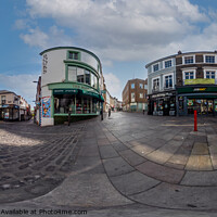 Buy canvas prints of 360 panorama captured on London Street in the city of Norwich by Chris Yaxley