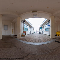 Buy canvas prints of 360 panorama captured at the entrance to Cromer pier by Chris Yaxley