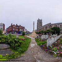 Buy canvas prints of 360 panorama of Cromer church, Norfolk by Chris Yaxley
