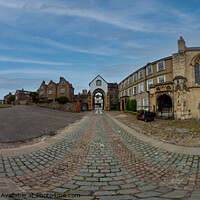 Buy canvas prints of 360 panorama captured between Erpingham Gate and Norwich Cathedral by Chris Yaxley