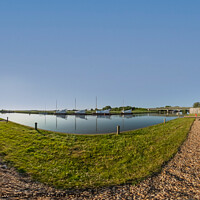 Buy canvas prints of 360 panorama captured on the bank of the River Thurne in Potter Heigham, Norfolk Broads by Chris Yaxley