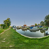 Buy canvas prints of 360 panorama at Thurne Dyke in the Norfolk Broads by Chris Yaxley
