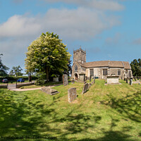 Buy canvas prints of 360 panorama of Frampton Church and churchyard, Gloucestershire by Chris Yaxley
