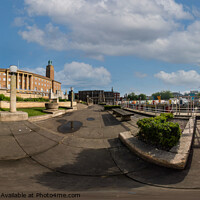 Buy canvas prints of 360 panorama captured in the Memorial Garden, Norwich by Chris Yaxley
