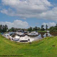 Buy canvas prints of 360 panorama of the River Ant in Sutton Staithe, Norfolk Broads by Chris Yaxley