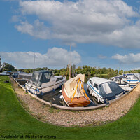 Buy canvas prints of 360 panorama captured at Womack Staithe, Norfolk Broads by Chris Yaxley