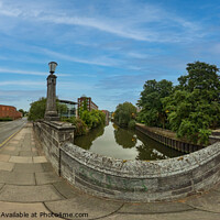 Buy canvas prints of 360 panorama of the view down the River Wensum from White Friar’s Bridge, Norwich by Chris Yaxley