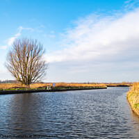 Buy canvas prints of A view down the River Ant, Norfolk Broads. by Chris Yaxley