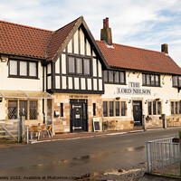 Buy canvas prints of The Lord Nelson pub in Reedham, Norfolk  by Chris Yaxley