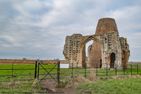 St Benet’s Abbey, Norfolk Broads National Park Picture Board by Chris Yaxley