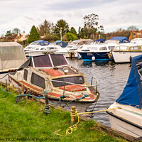 Buy canvas prints of Old and abandoned motor boat  by Chris Yaxley