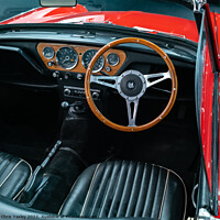 Buy canvas prints of Classic car interior by Chris Yaxley