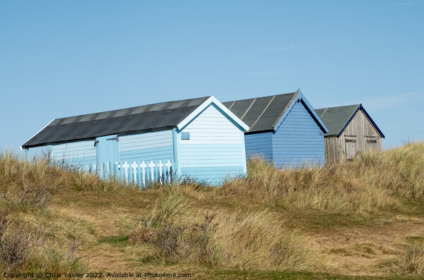 Hunstanton beach huts, Norfolk coast Picture Board by Chris Yaxley