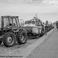 Buy canvas prints of Black and white photo of Cromer Promenade, North Norfolk Coast by Chris Yaxley