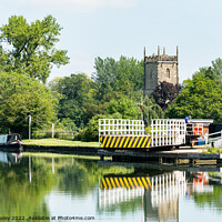 Buy canvas prints of Splatt Bridge, Gloucester Sharpness Canal by Chris Yaxley