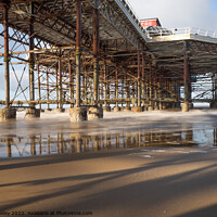 Buy canvas prints of Long exposure of Cromer pier, Norfolk coast by Chris Yaxley
