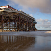 Buy canvas prints of Long exposure of Cromer Pier, Norfolk coast by Chris Yaxley