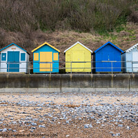 Buy canvas prints of Beach huts on Cromer Beach, North Norfolk Coast by Chris Yaxley