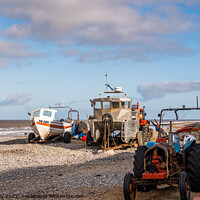 Buy canvas prints of Crab fishing in Cromer, North Norfolk Coast by Chris Yaxley