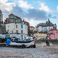 Buy canvas prints of Seaside town of Cromer on the Norfolk coast by Chris Yaxley