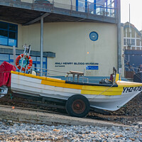 Buy canvas prints of Cromer fishing boat, North Norfolk Coast by Chris Yaxley