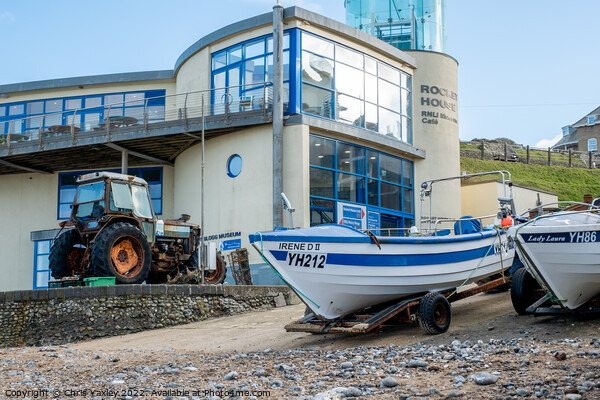 Fishing boats on Cromer beach, Norfolk coast Picture Board by Chris Yaxley