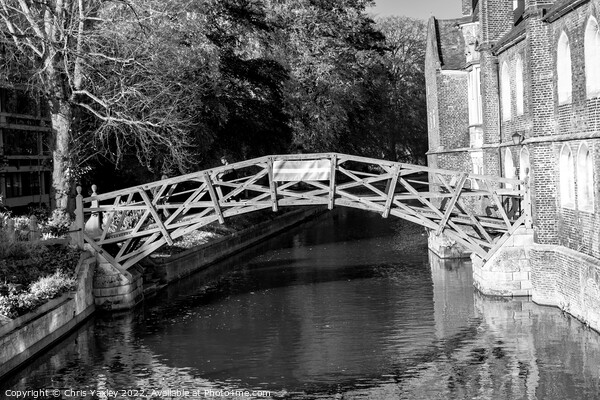 The Mathematical Bridge over the River Cam in the city of Cambridge Picture Board by Chris Yaxley