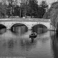 Buy canvas prints of Clare Bridge over the River Cam, Cambridge Backs by Chris Yaxley