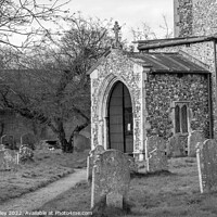 Buy canvas prints of Entrance to an old and historic church in rural Norfolk by Chris Yaxley