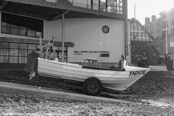 Traditional sea fishing boat outside the RNLI Henry Blogg Museum, Cromer Picture Board by Chris Yaxley