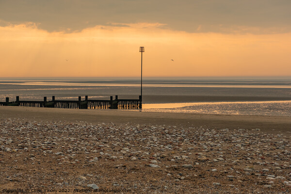 Hunstanton beach sunset  Picture Board by Chris Yaxley