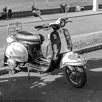 Buy canvas prints of Classic scooter by Chris Yaxley
