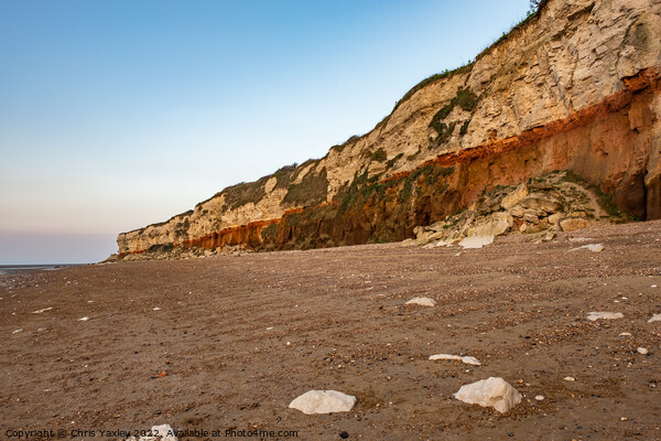 North Norfolk Red & White cliffs Picture Board by Chris Yaxley