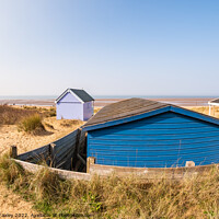 Buy canvas prints of Hunstanton beach huts, North Norfolk by Chris Yaxley