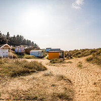 Buy canvas prints of Hunstanton beach huts by Chris Yaxley